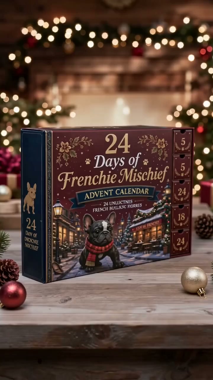 24-Day French Bulldog Christmas Advent Calendar