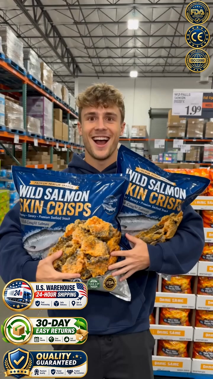 The Ultimate Low-Carb Crunch: 100% Wild Alaskan Salmon Skin Crisps!