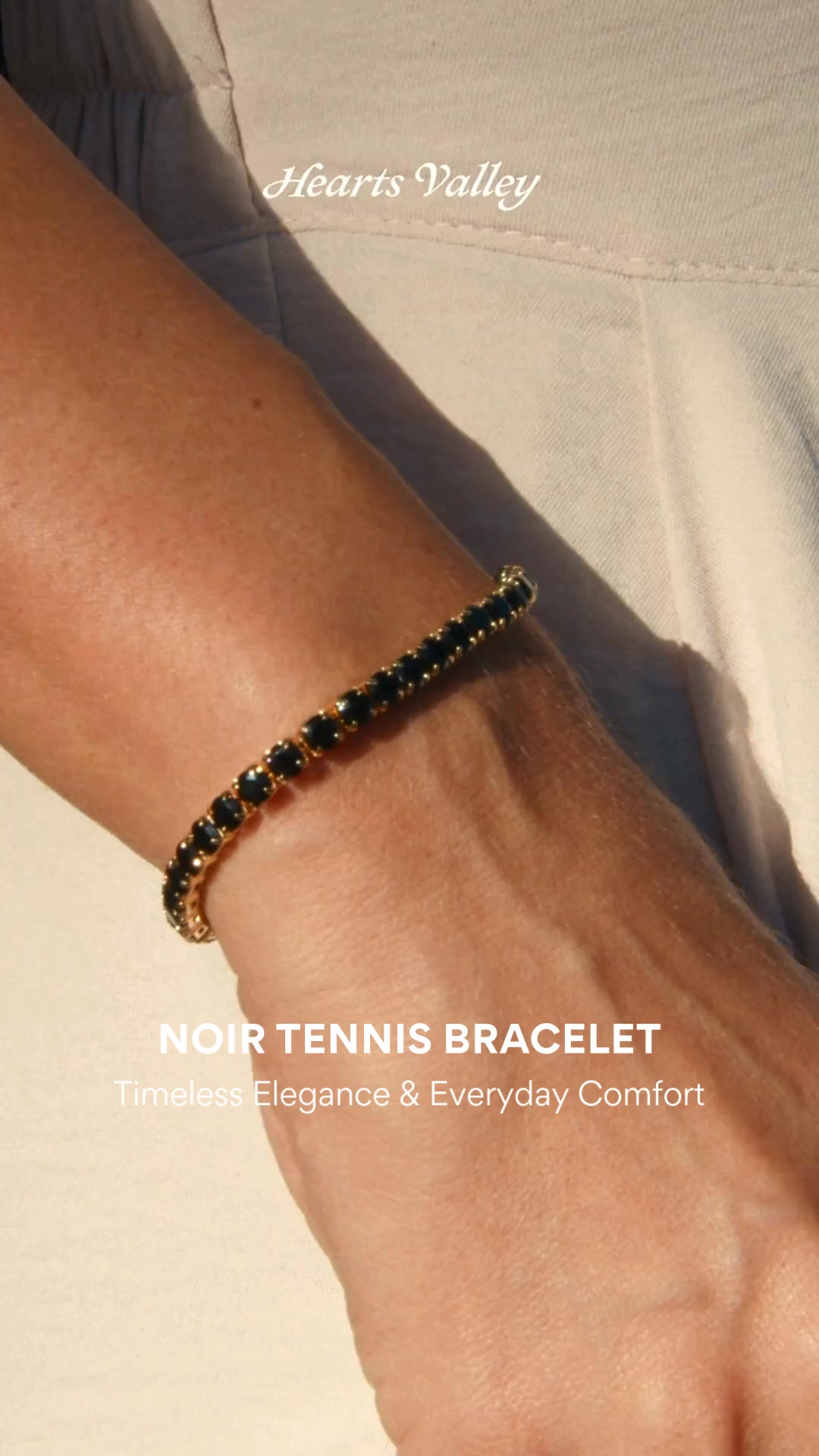 Noir Tennis Bracelet