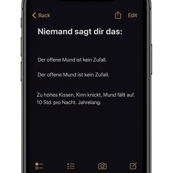 Schluss mit Schnarchen. Schütz sein Gesicht.
