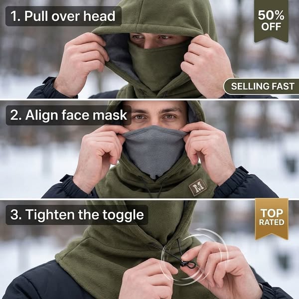 Fleece Double Layer Integrated Hat