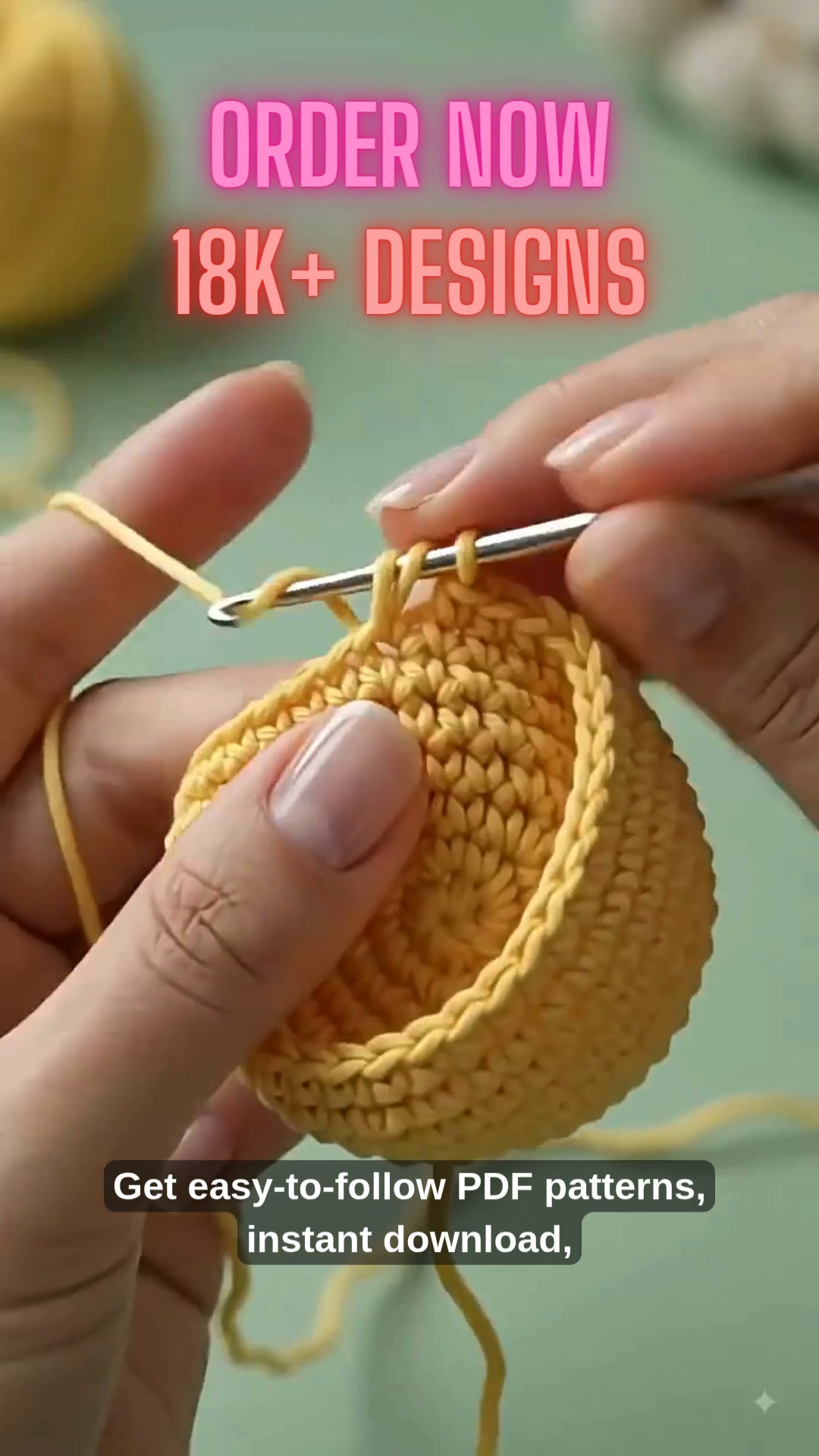 Download once. Explore thousands of designs. Start crocheting!