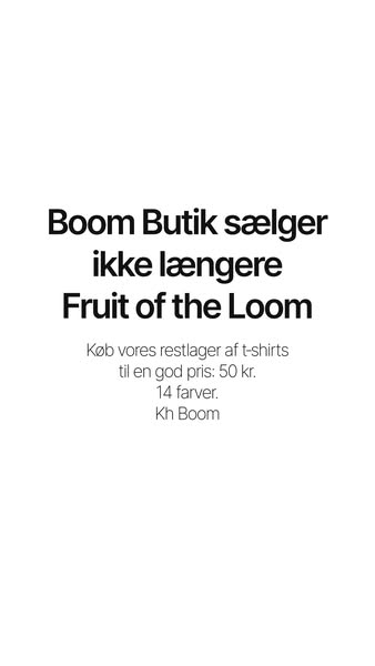 Restlager af gammelt Fruit of the Loom