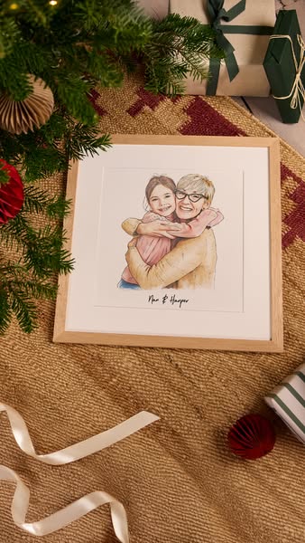 Grandma's Love, Hand-Drawn.