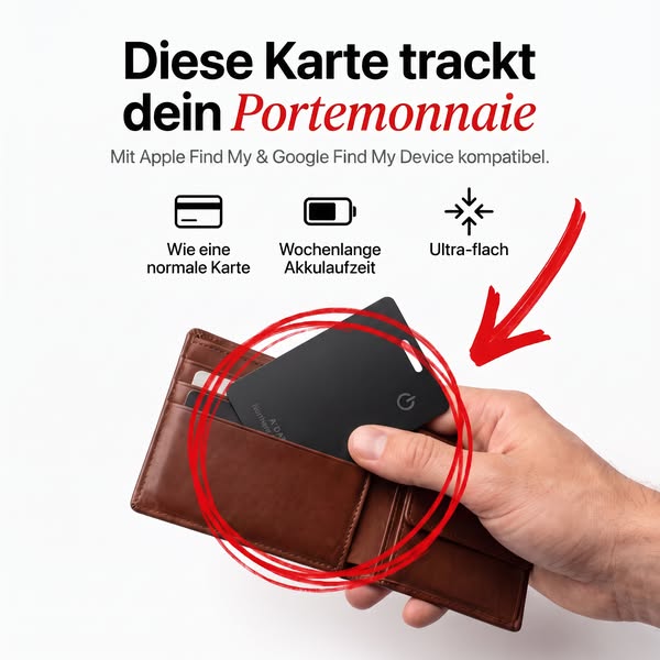 Nie wieder Portemonnaie suchen