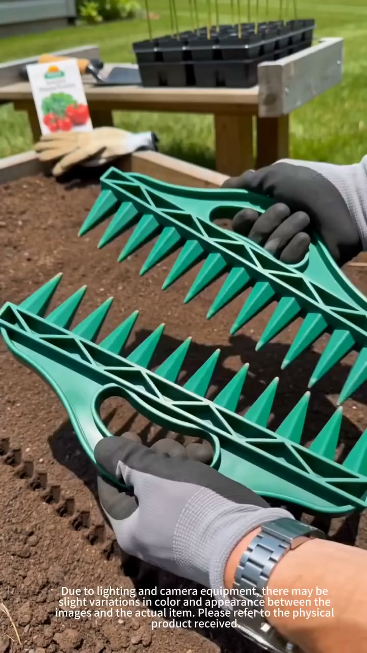 Ditch crowded dying sprouts. 2-pack seed spacing tool!