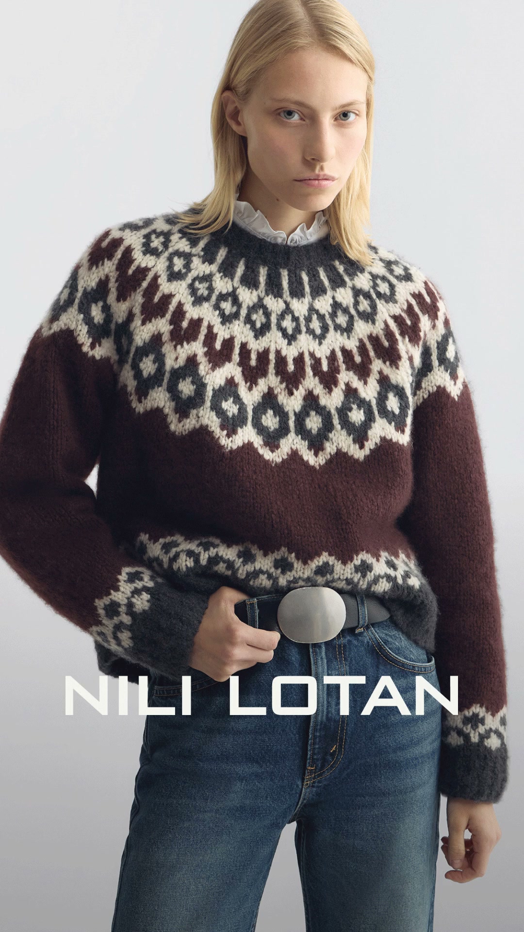 Isaline Faie Isle Cashmere Sweater