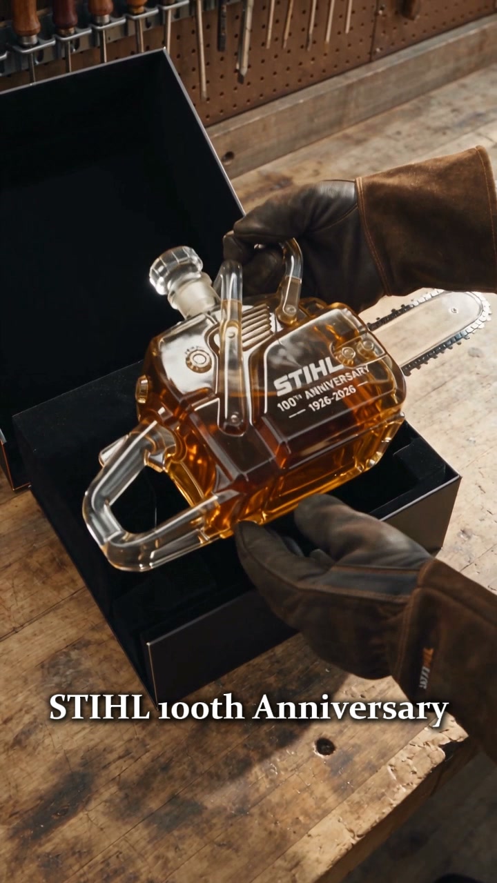 STIHL 100th Anniversary Whiskey Bottle