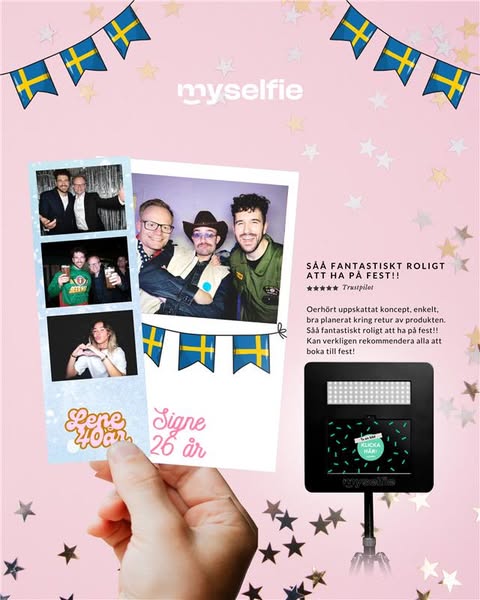Födelsedagens roligaste snackis – Sveriges mest populära fotobås!