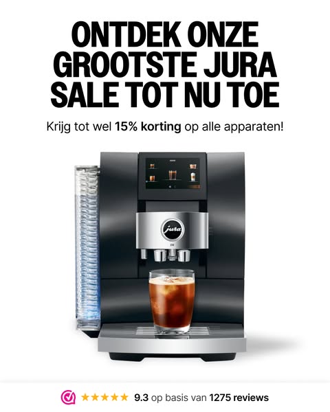 Nu tot wel 15% korting op alle JURA Machines