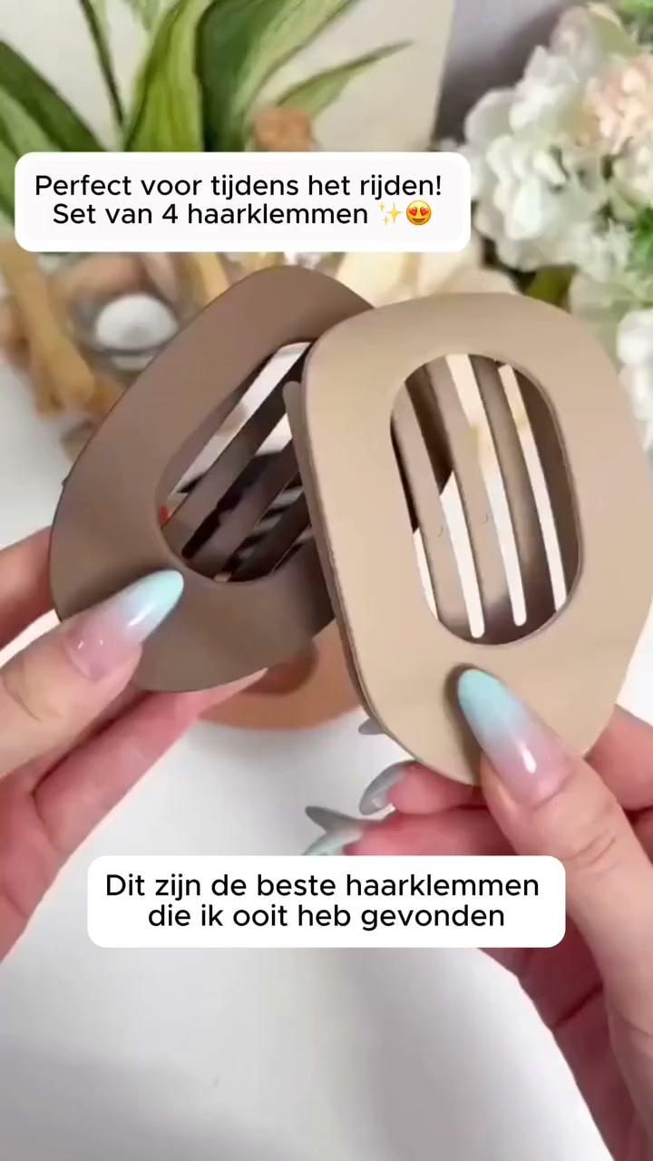 Nooit meer je haarklem in de weg