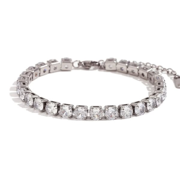 Elegant Zircon Charm Bracelet