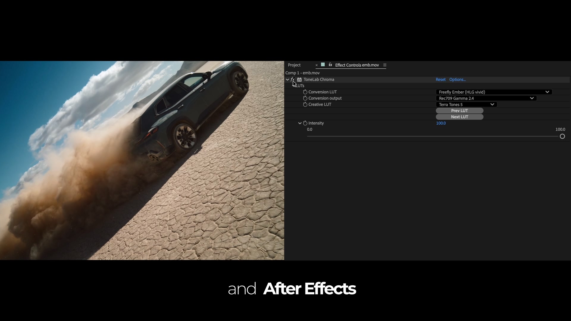 One click installation for Premiere Pro, After Effects and DaVinci Resolve