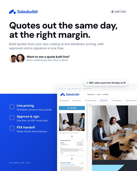 Quotes out the same day