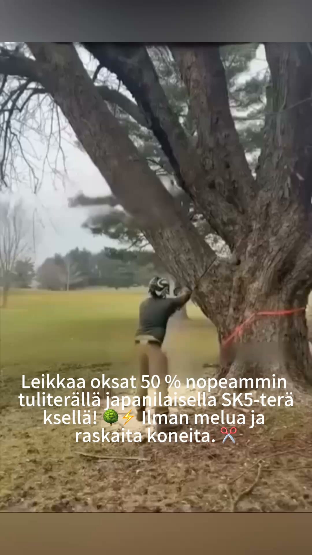 OmniLiving™ Ergonominen Oksasaha (Terävä Puutarhasaha Karsintaan)