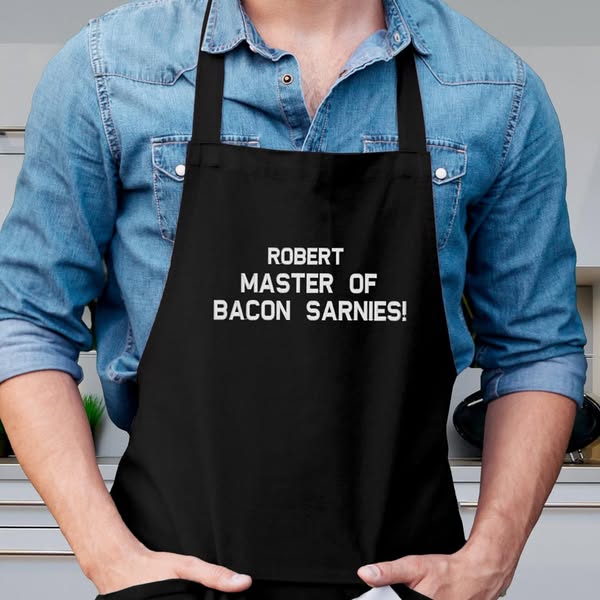Personalised Apron - Embroidered | Birthday Gifts | Anniversary Gifts | Cotton