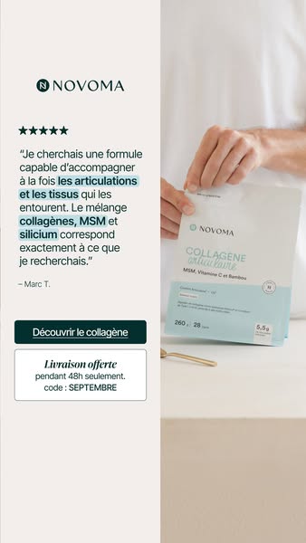Livraison gratuite pendant 48 h pour des articulations souples