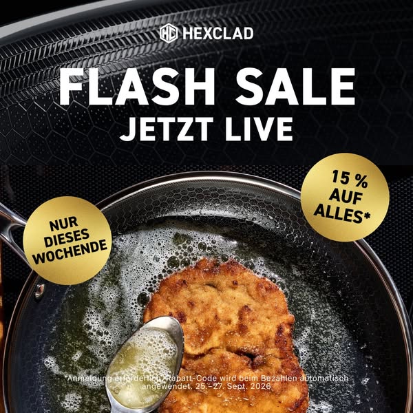 15 % AUF ALLES* – NUR DIESES WOCHENENDE!