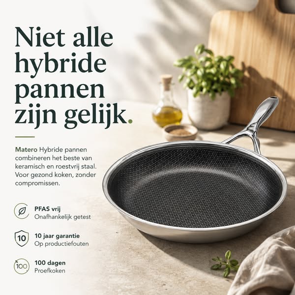 100% PFAS-vrije pannen