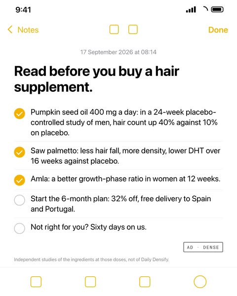 Read before you buy a hair supplement.