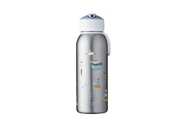 Little Dutch Ανοξείδωτο θερμός flip-up campus 350 ml Sailors Bay