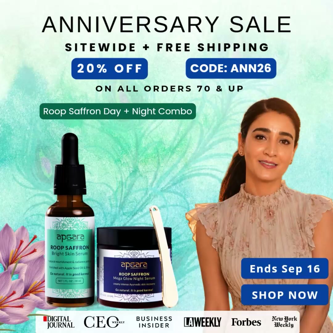 Get 20% off ROOP Saffron Duo till Sep 16
