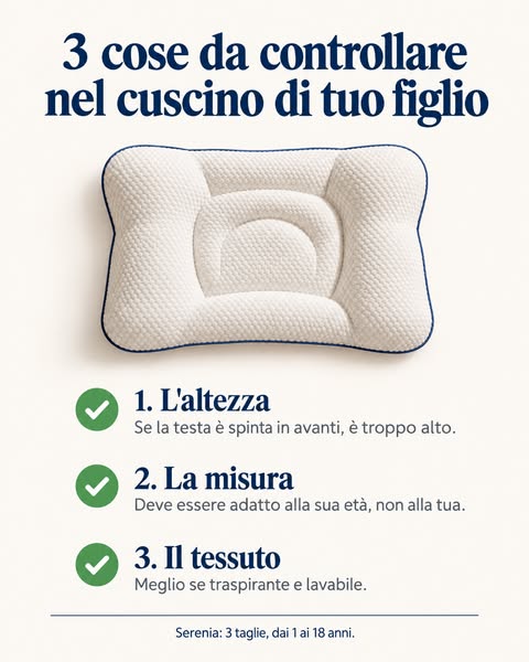 Serenia • Il Cuscino Posturale per Bambini