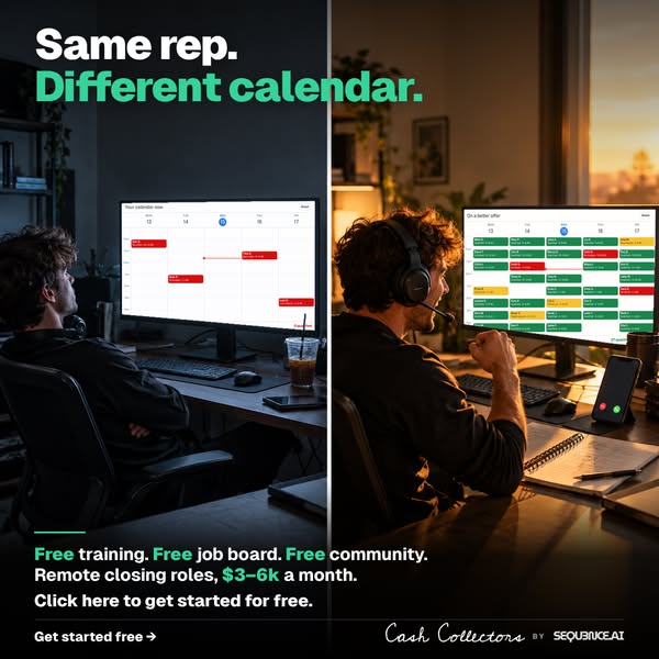 Your calendar is your paycheck. / Same rep. Different calendar. / Stop pitching people who can’t pay.
