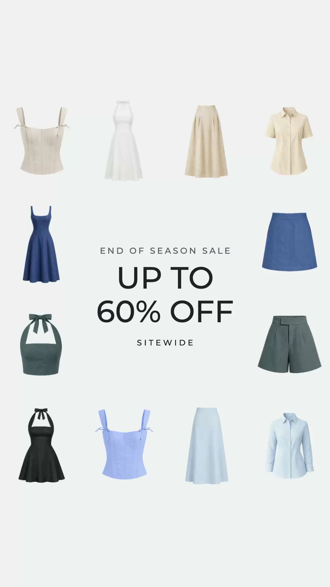 End of Season Sale | Up to 60% OFF