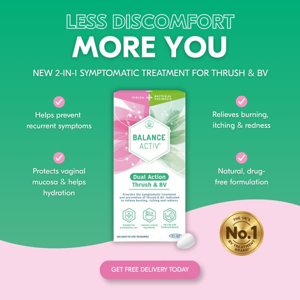 New 2-in-1 Thrush & BV Treatment