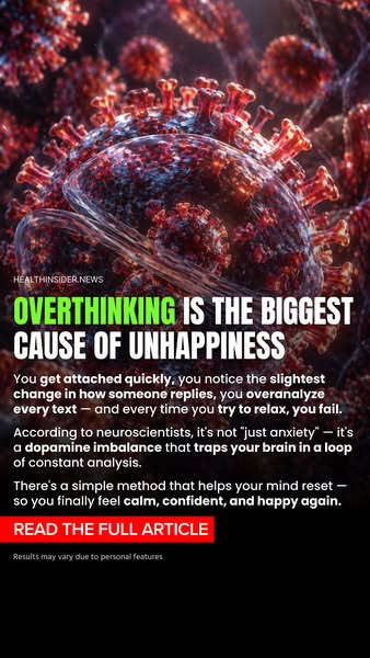 Overthinking Is The Biggest Cause Of Unhappiness