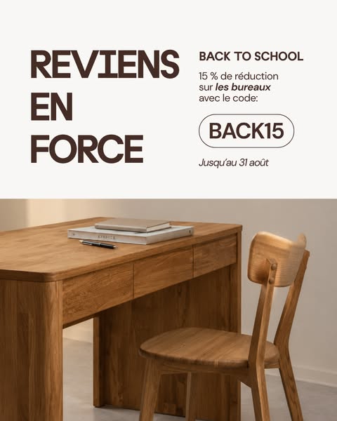 15 % sur les bureaux