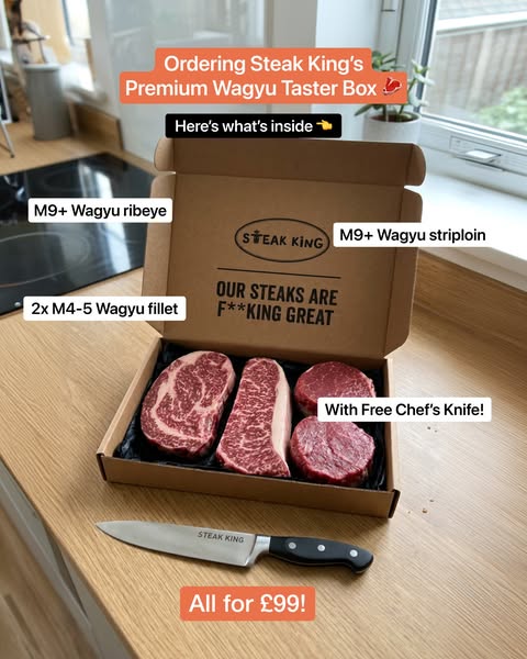 Try Premium Wagyu + FREE Chef's Knife