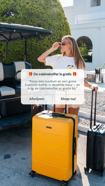 Ontvang je gratis handbagagekoffer