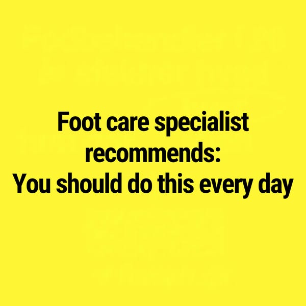 The foot care specialists have spoken