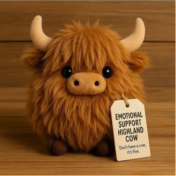 Christmas Pre Sale 50% Off Emotional Support Highland Cow PlushBuy More Save More - Brown / Buy 1