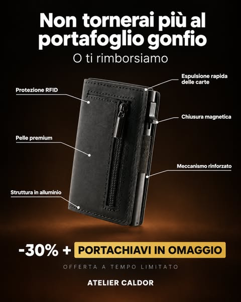 30% + Portachiavi in omaggio
