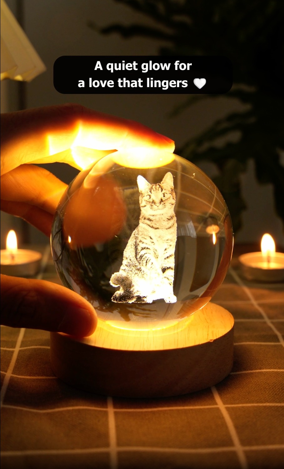 Custom Photo Crystal Globe Lamp