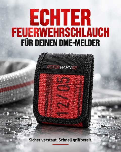 DME-Tasche aus echtem Feuerwehrschlauch