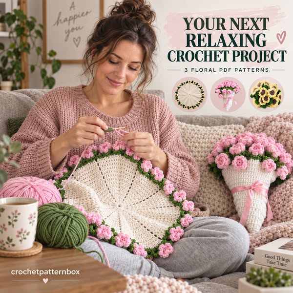 Crochet a Bouquet That Becomes a Blanket