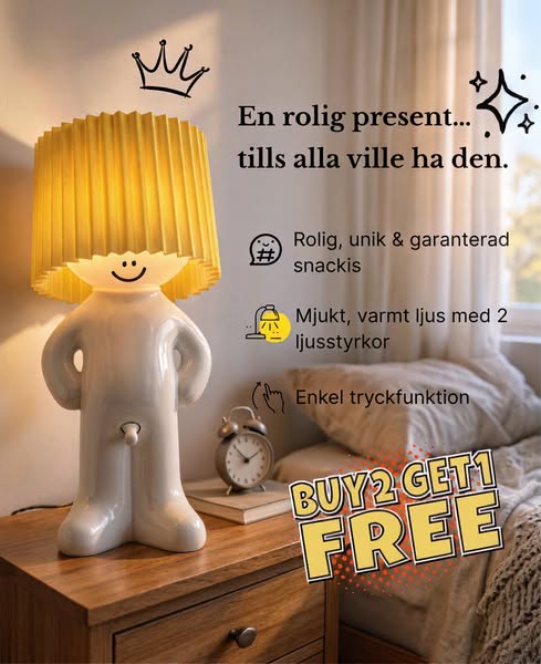 Sprid glädje i rummet – Larry the Lamp som får alla att le!