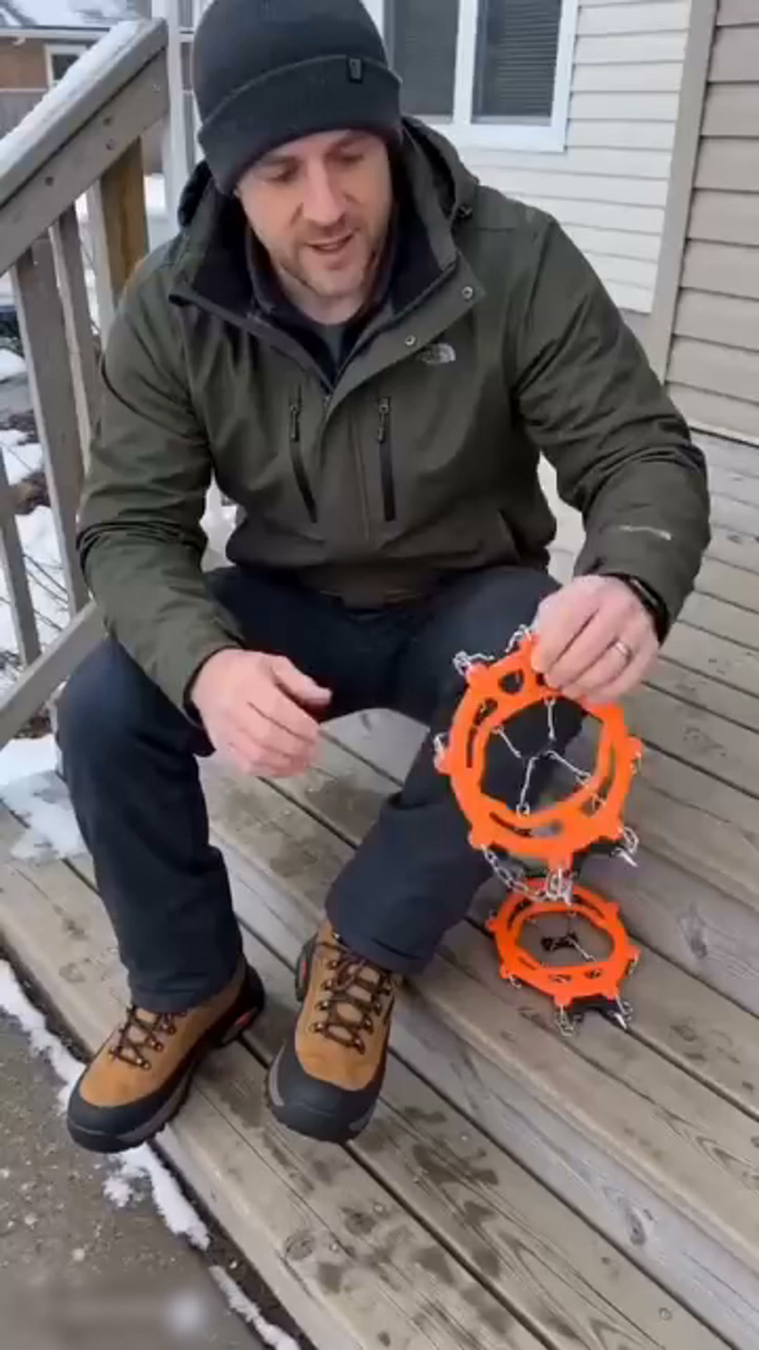 Anti-Slip Crampons for Outdoor Shoes & Boots – Ice Grips with Spikes for Hiking, Walking, Snow & Winter Traction
