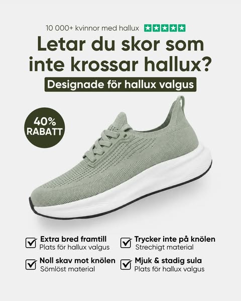 Spara 40% + fri frakt idag!