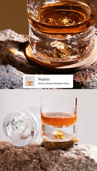 Nephin Heavy Based Whiskey Glass Set