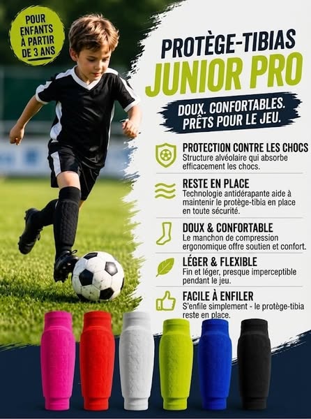 Protege tibias professionnels pour jeunes