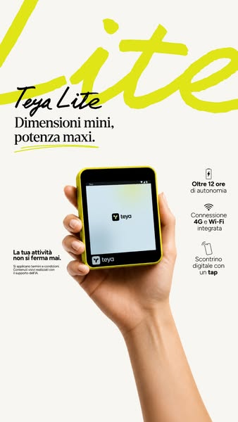 Zero ingombro, incassa ovunque ti trovi.