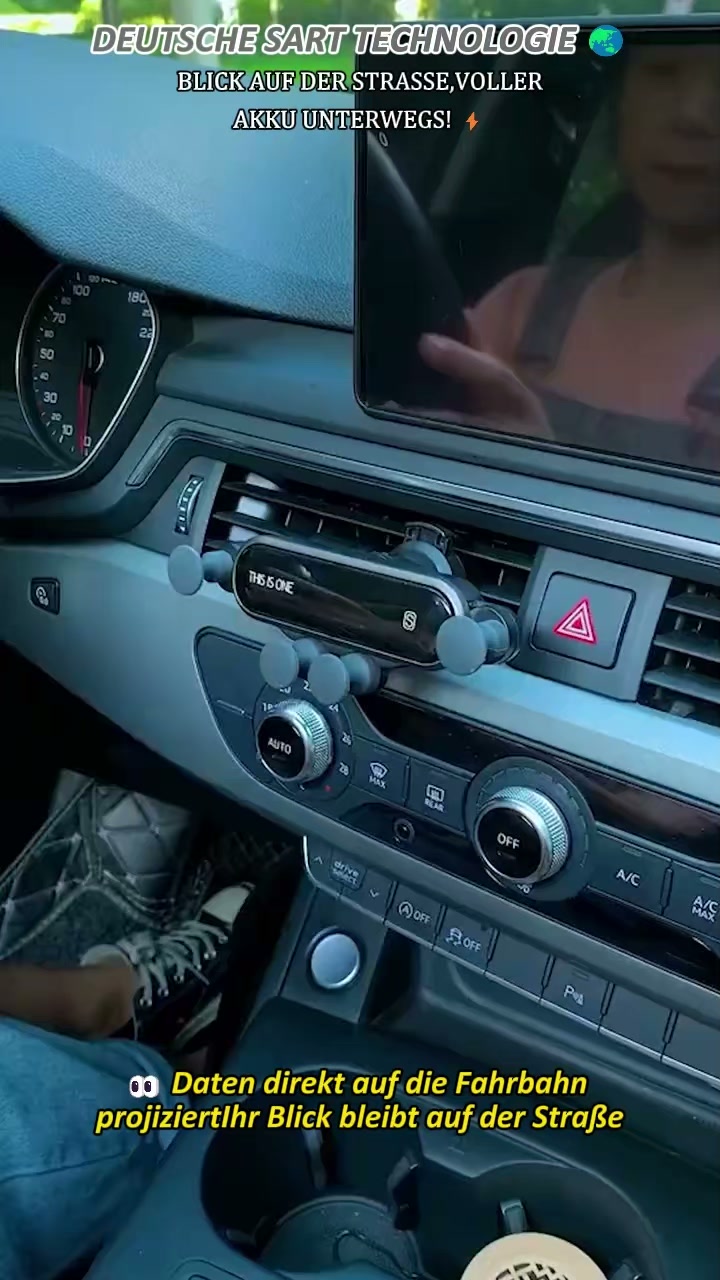 KI-HUD Head-Up-Display｜Automatische Helligkeitsregelung, Blitzerwarnung, TÜV-geprüft