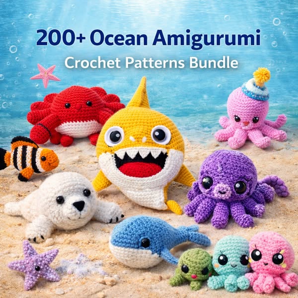 You won’t believe how cute these ocean amigurumi are…