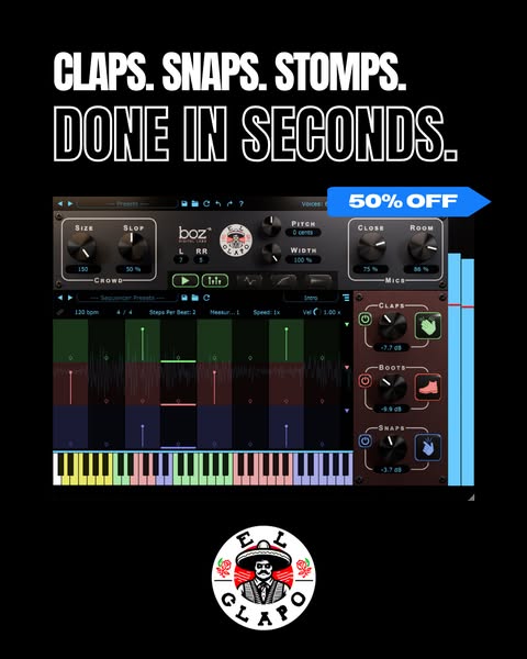 Real claps. Human feel. One plugin.