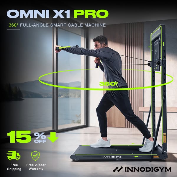 INNODIGYM OMNI X1 Pro Smart Home Gym – 120kg Digital Resistance & AI-Assisted Pull-Ups System